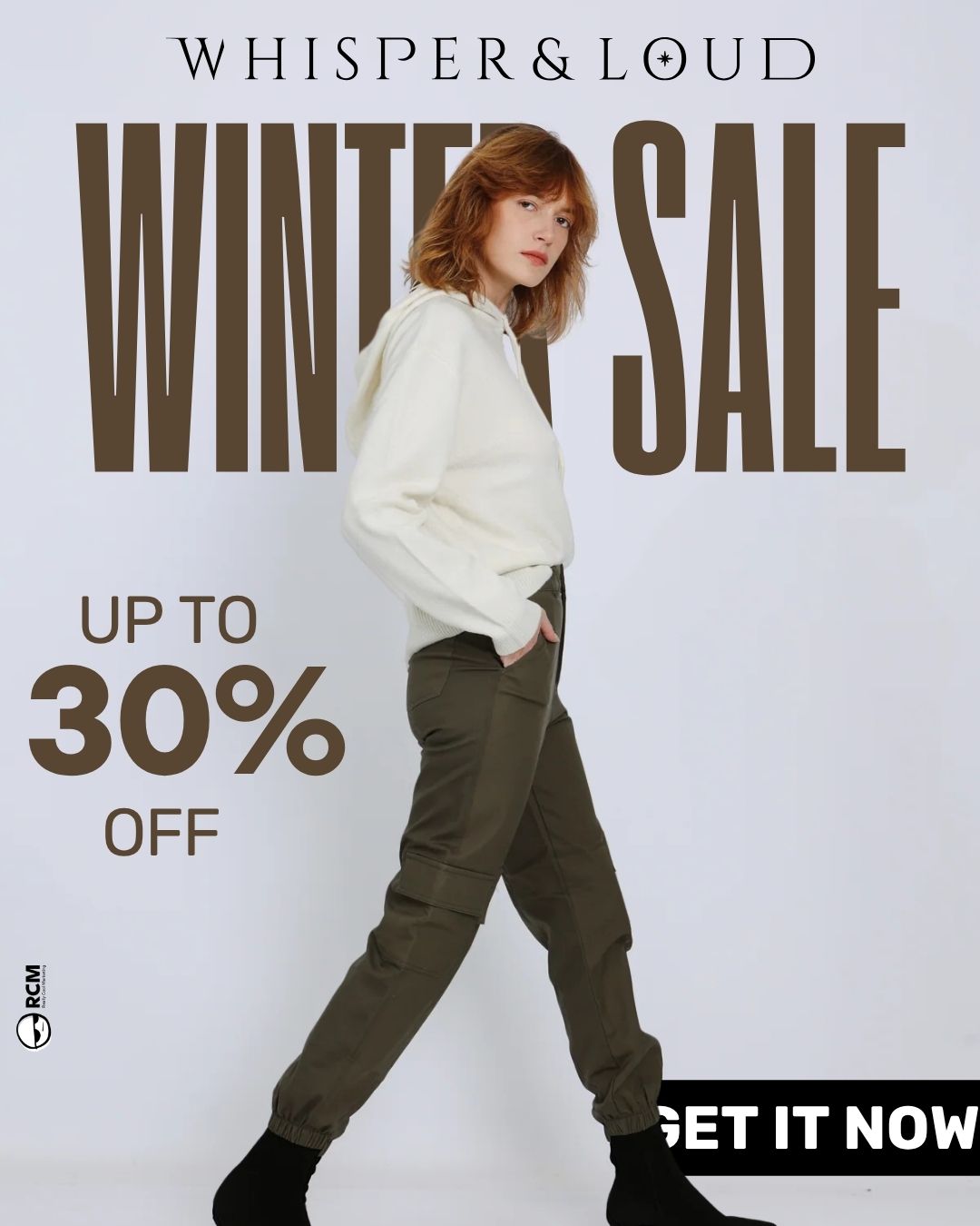 Whisper & Loud winter sale campaign by RCM